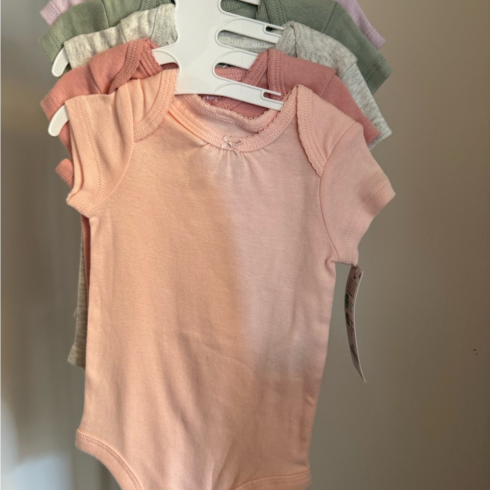 5 piece baby onesie set
